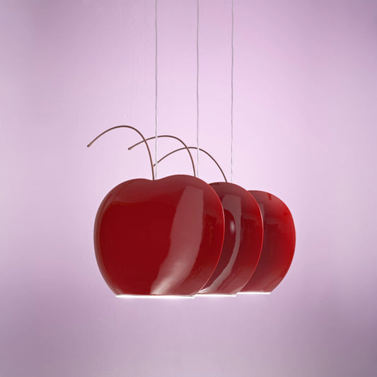 FRUITS CHERRY - Sospensione compatta in ceramica per composizioni uniche