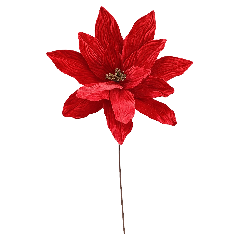 Stella di Natale Rossa Decorativa – Ø 40 cm, L 70 cm