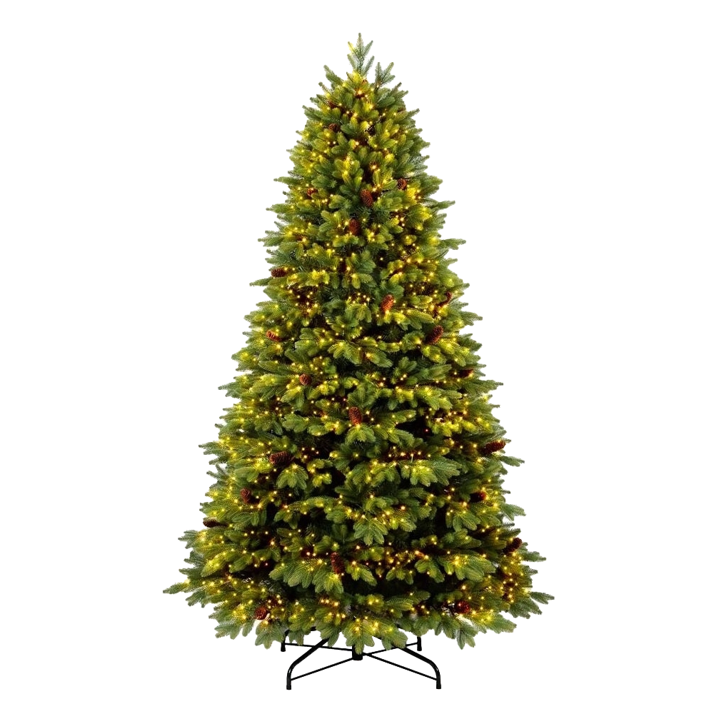 Albero di Natale Artificiale Green (240 cm) – 9.000 LED Luce Calda