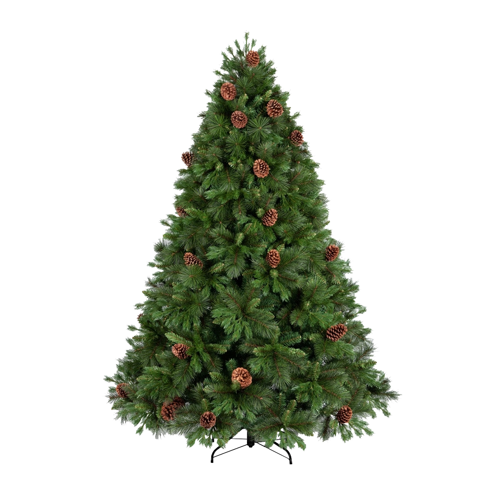Albero di Natale “STAR” (210 cm) in PE+PVC+PP con Pigne
