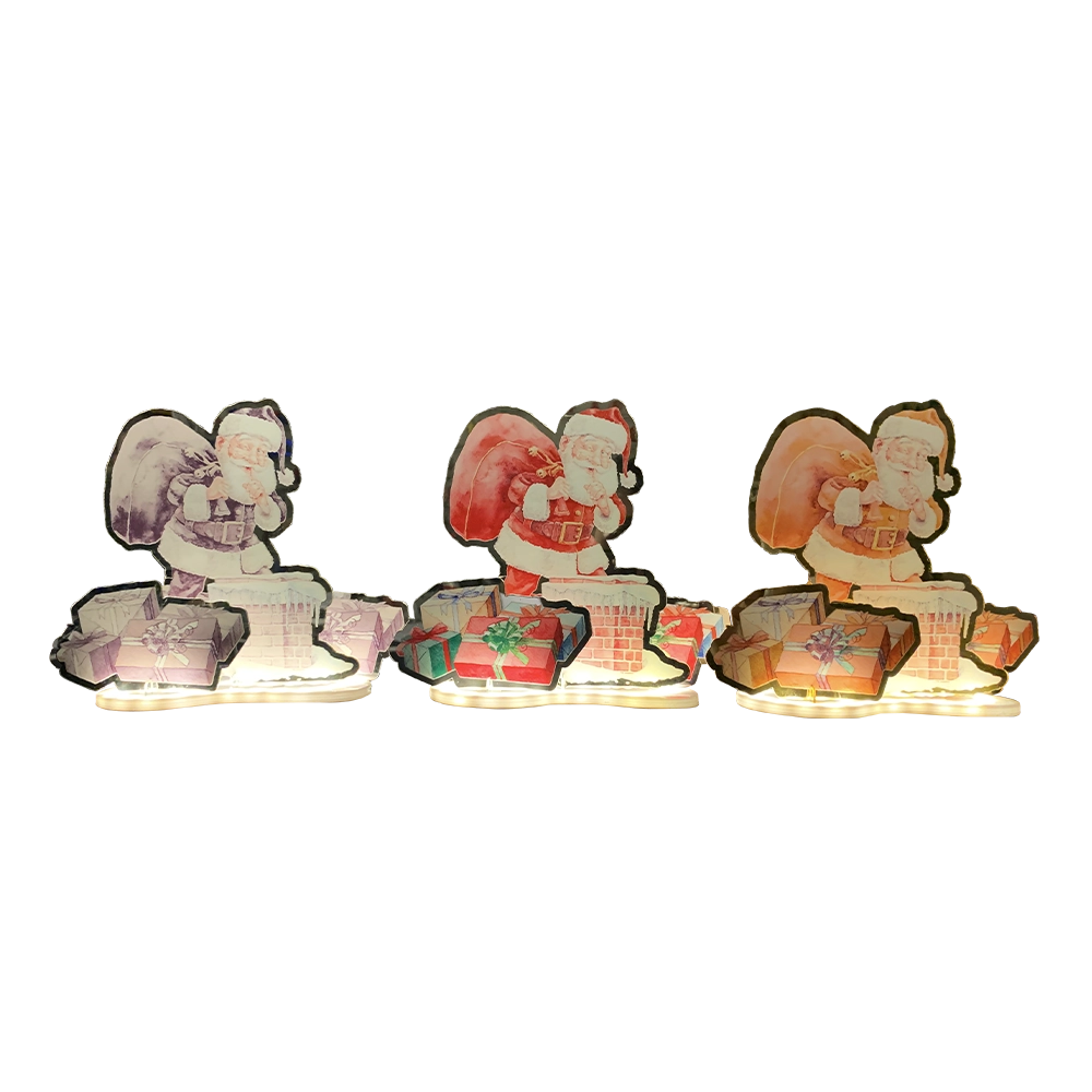Babbo Natale 30 cm luminoso con LED e Trasformatore