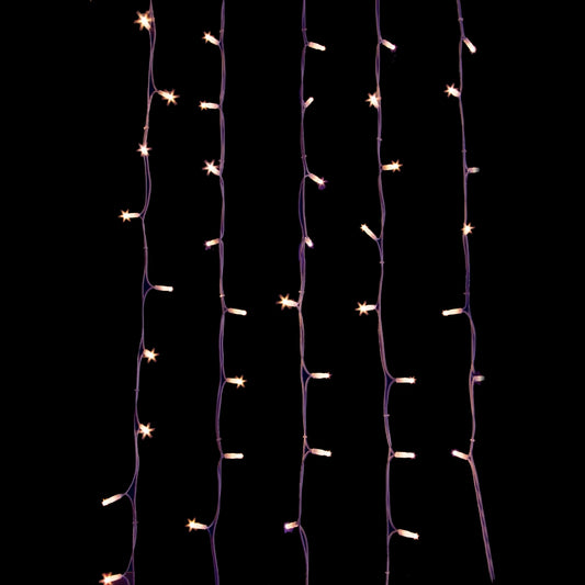 Tenda Luminosa Natalizia 250 LED Bianco Caldo