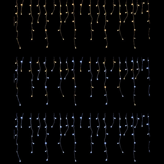 Tenda Luminosa Sfalsata 128 LED - 350x80 cm