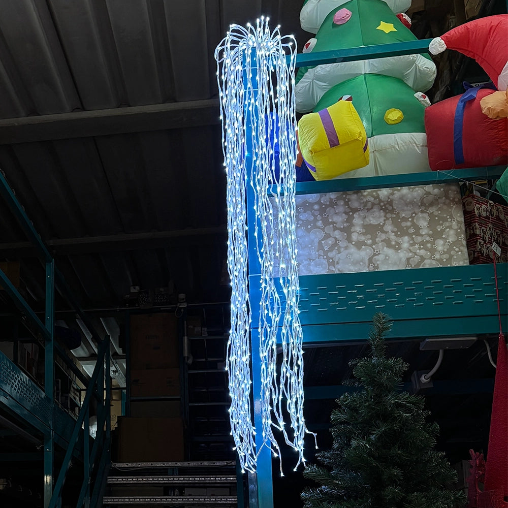 Ramo Salice 2 Metri con 640 LED Effetto Neve