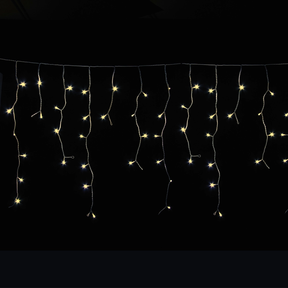 Tenda Luminosa Sfalsata 240 LED Bianchi