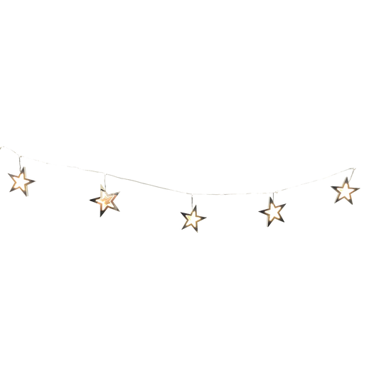 Tenda natalizia con 11 stelle Infinity Light e luci LED bianco caldo