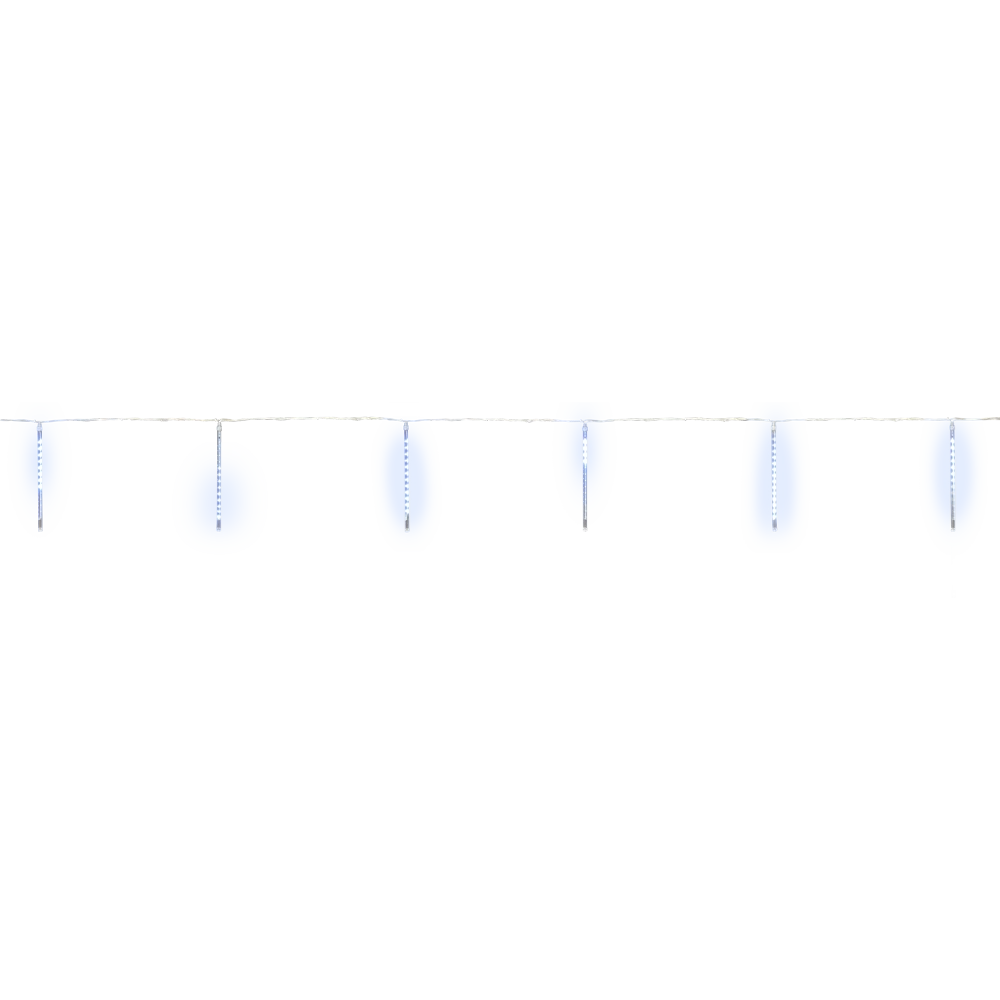 Set di 10 tubi effetto nevicata con 240 LED bianchi ciascuno, altezza 30 cm