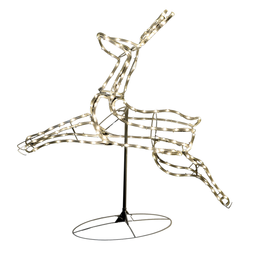 Renna 3D con Tapelight LED Bianco Caldo 92x99x28 cm