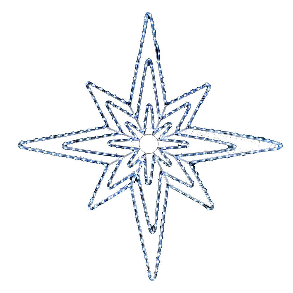 Stella Polare Luminosa con Tubo LED Bianco 135 cm IP44