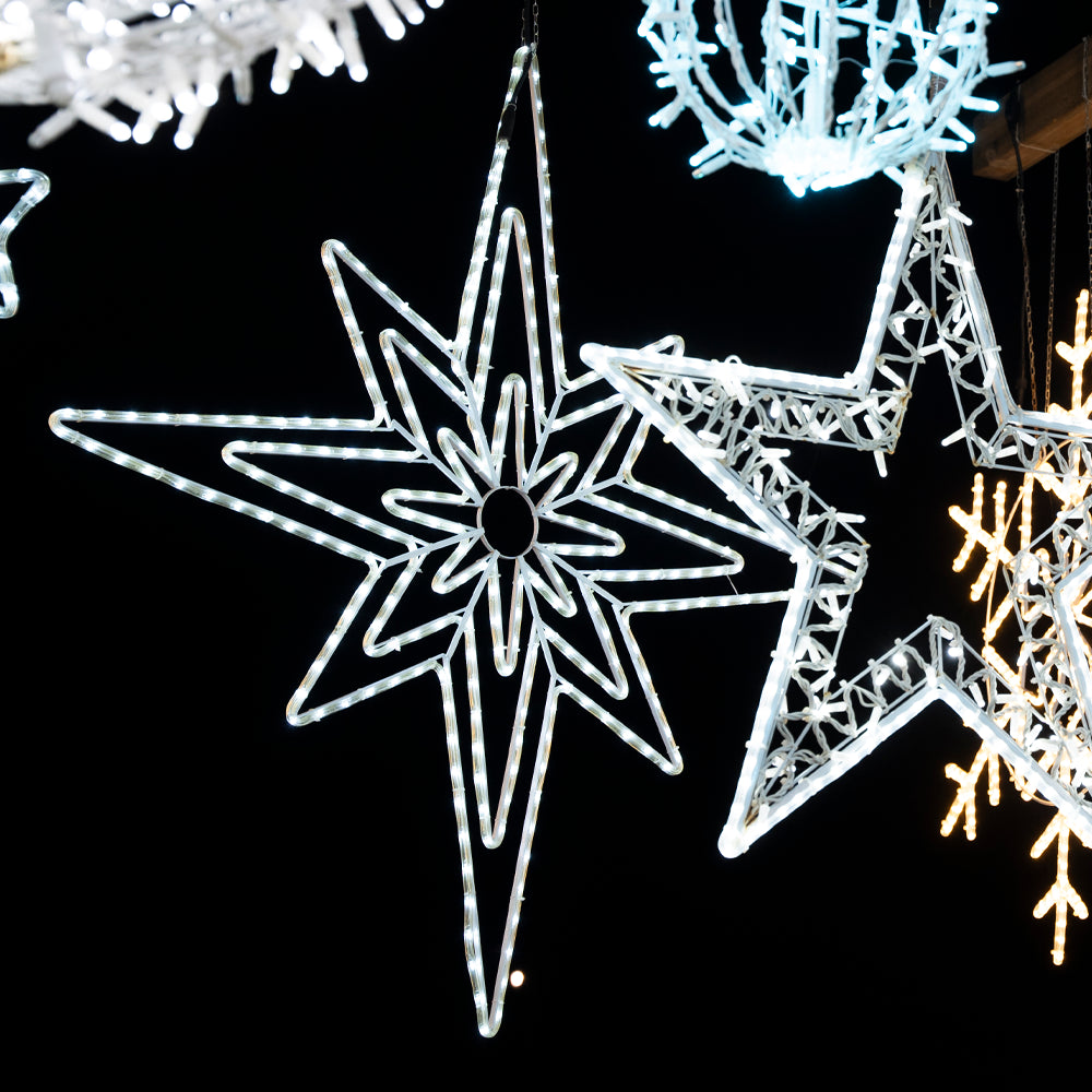 Stella Polare Luminosa con Tubo LED Bianco 135 cm IP44