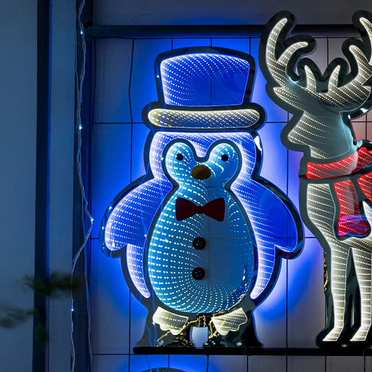 Pinguino Luminoso Giocoplast Infinity Light Multicolor 80 cm IP44