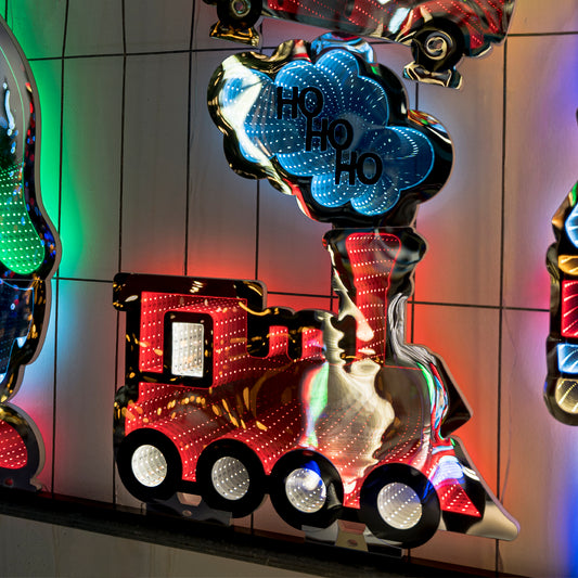 Trenino Rosso Luminoso 40 cm Infinity Light con Luce LED