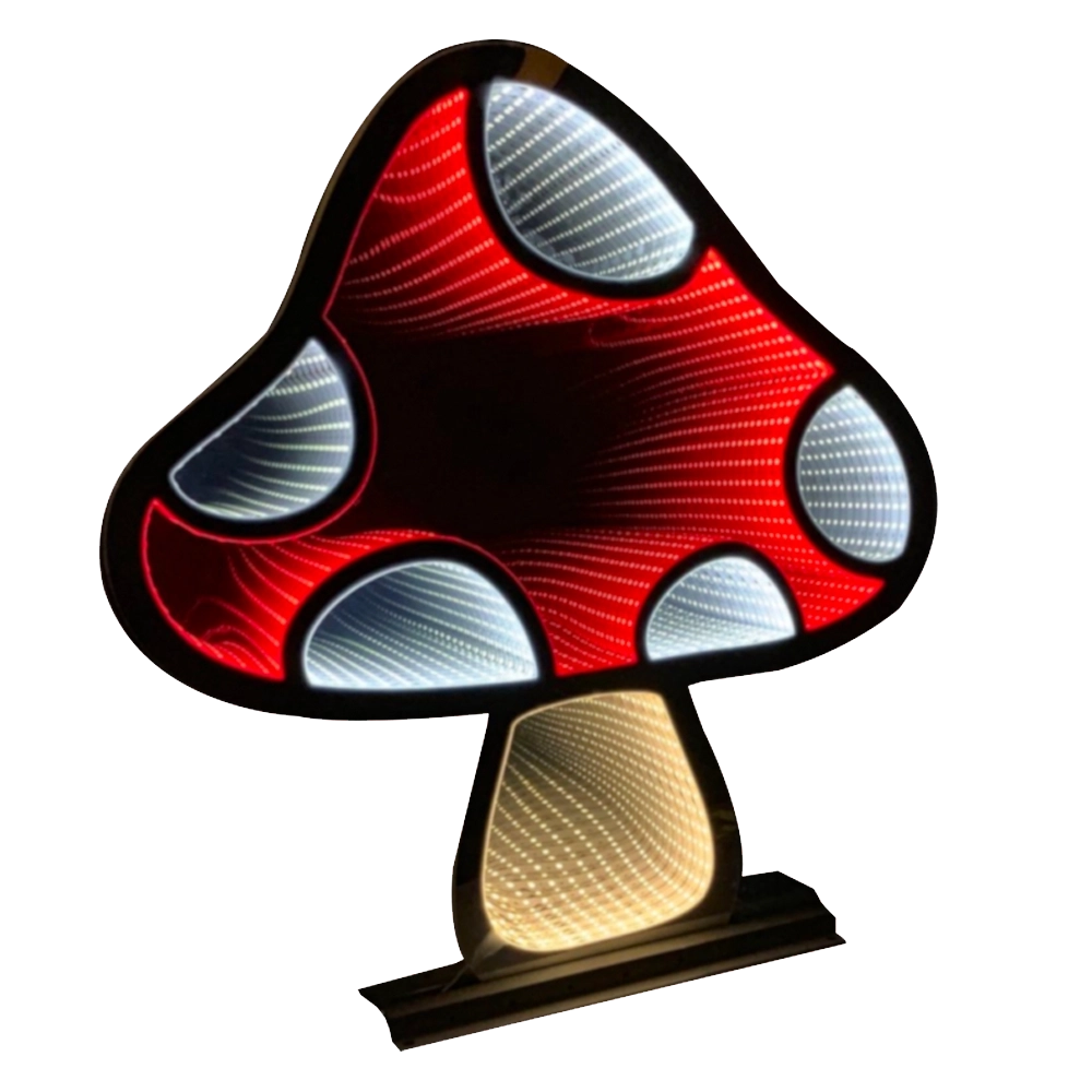 Funghetto Luminoso Bianco-Rosso 70 cm Infinity Light