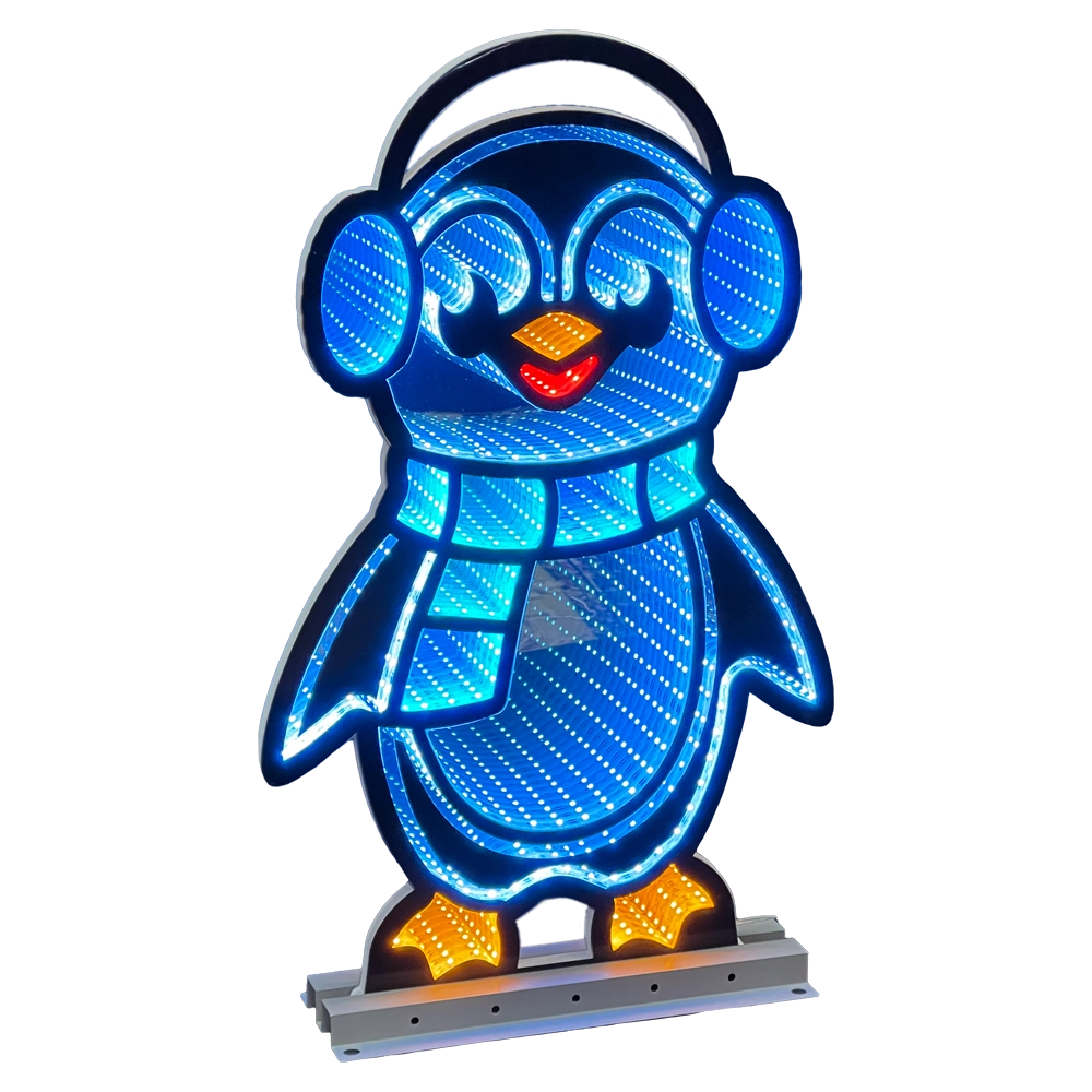 Pinguino Artic alto 60 cm con luci LED Infinity Light