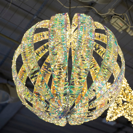 Sfera Luminosa Prestige Rainbow con 300 Gocce LED Multicolore