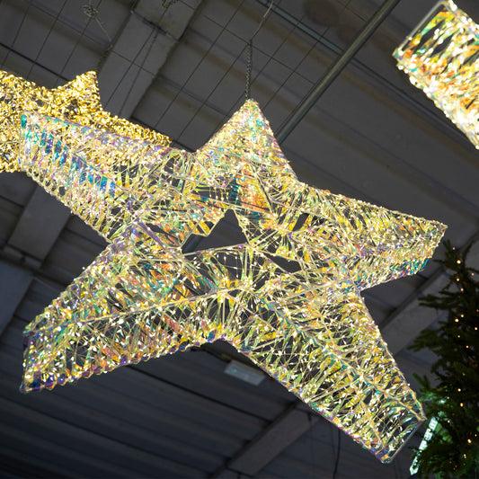 Stella Natalizia Prestige – Gocce LED Luminose (Effetto Rainbow o Gold)
