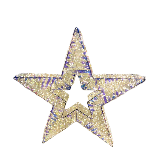 Stella Natalizia Prestige – Gocce LED Luminose (Effetto Rainbow o Gold)