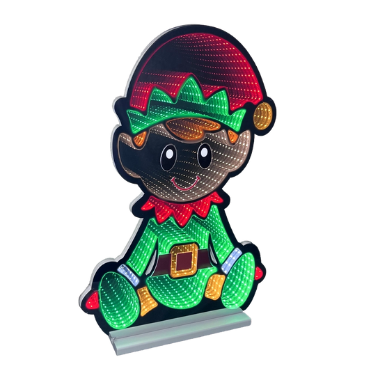 Elfo luminoso da 60 cm con tecnologia Infinity Light multicolor