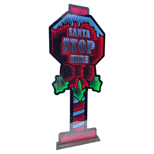 Cartello luminoso "Santa" 90 cm con LED multicolor Infinity Light