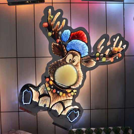 Renna Cartoon Luminosa Infinity D&N LED 60 cm
