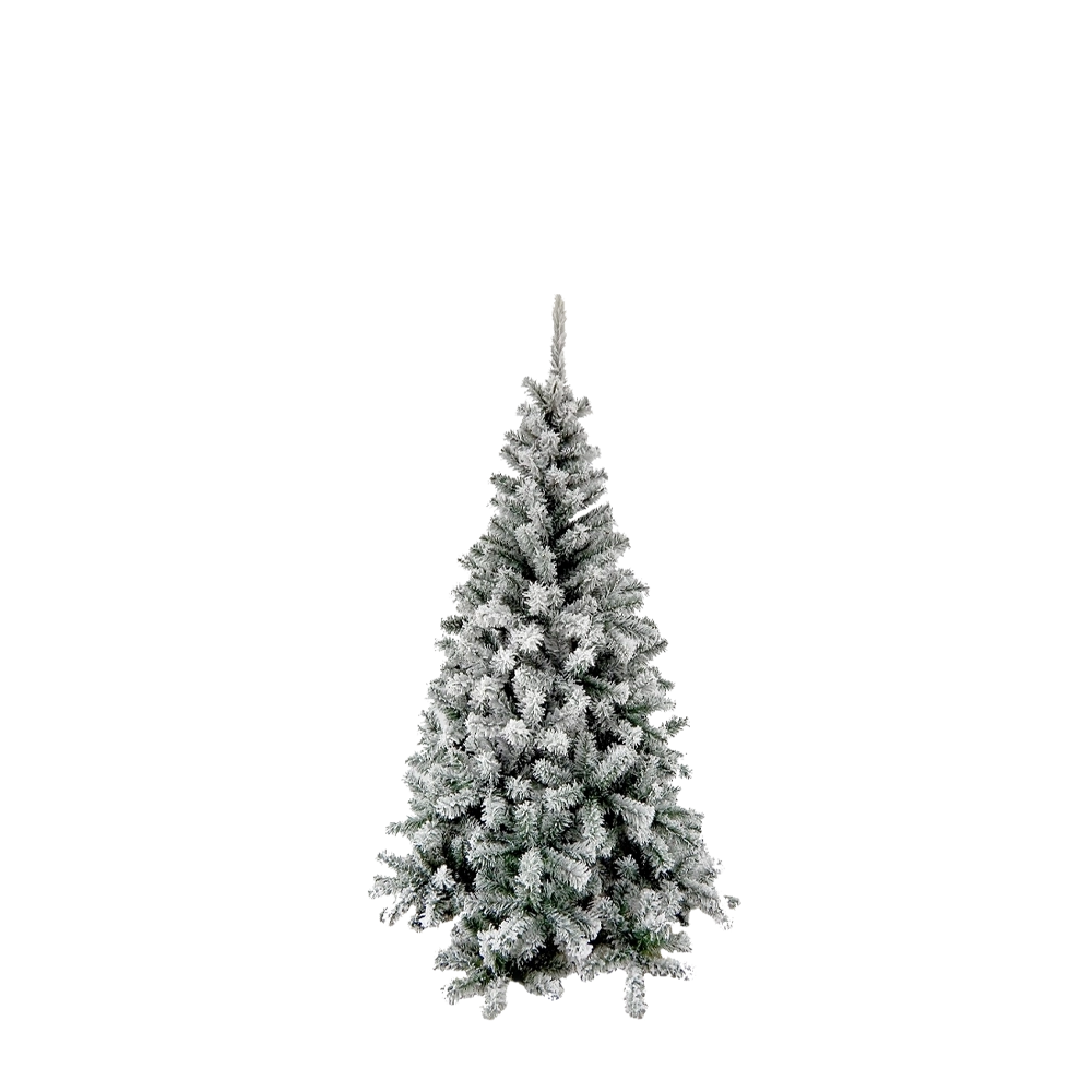 Albero di Natale Innevato Canadian 150 cm - 376 Rami Folti Effetto Neve