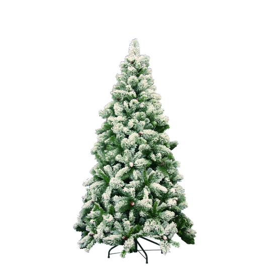 Albero artificiale germogliato innevato 180 cm