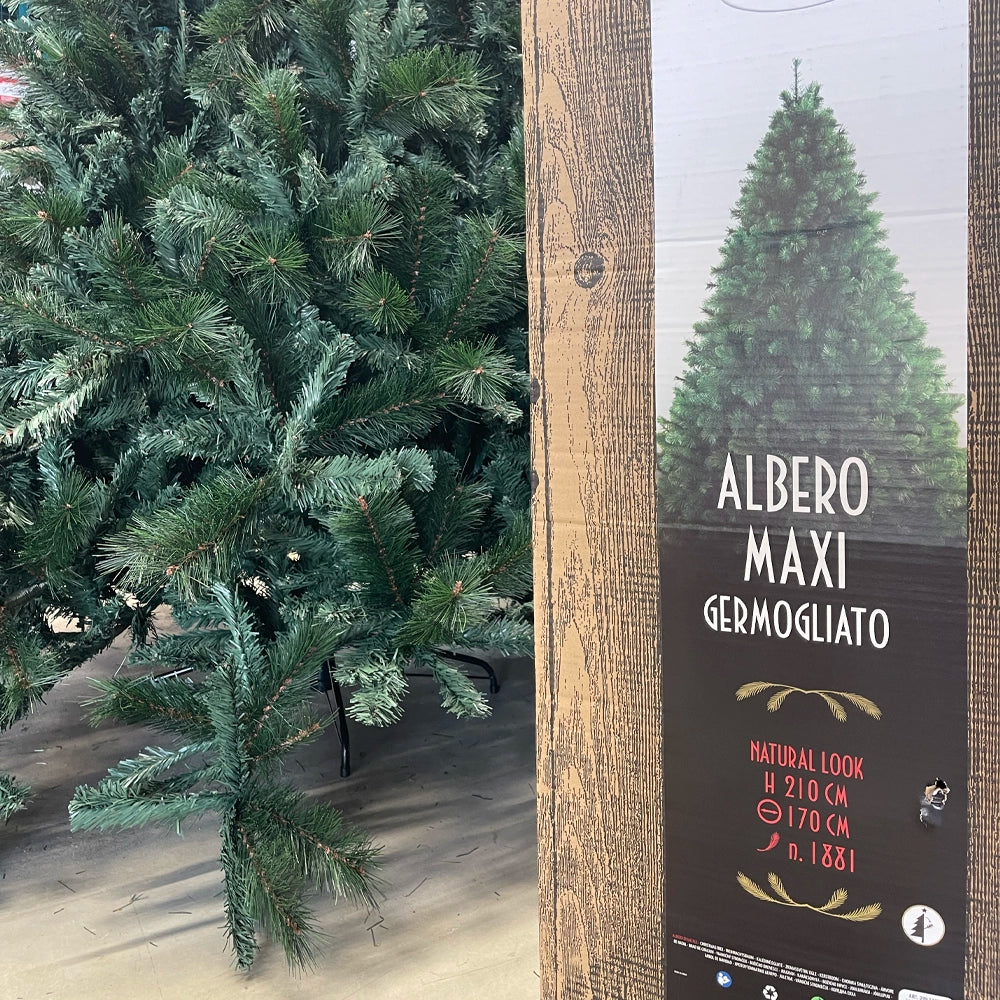 Albero artificiale maxi germogliato 210 cm