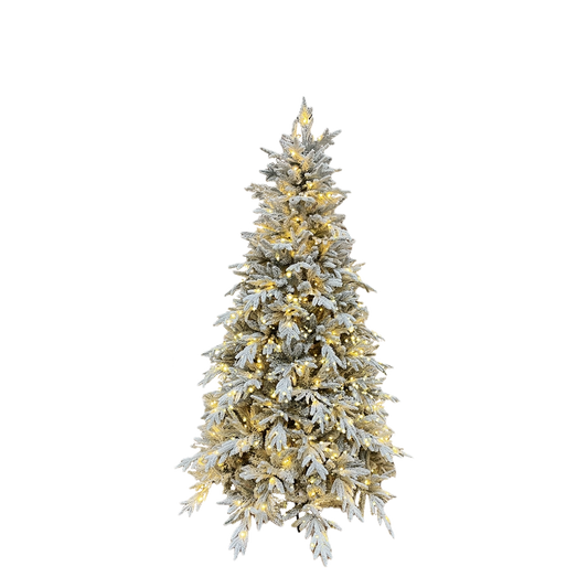 Albero di Natale Artificiale Patagonia Innevato Pre-Illuminato LED (H 180 cm / 210 cm)