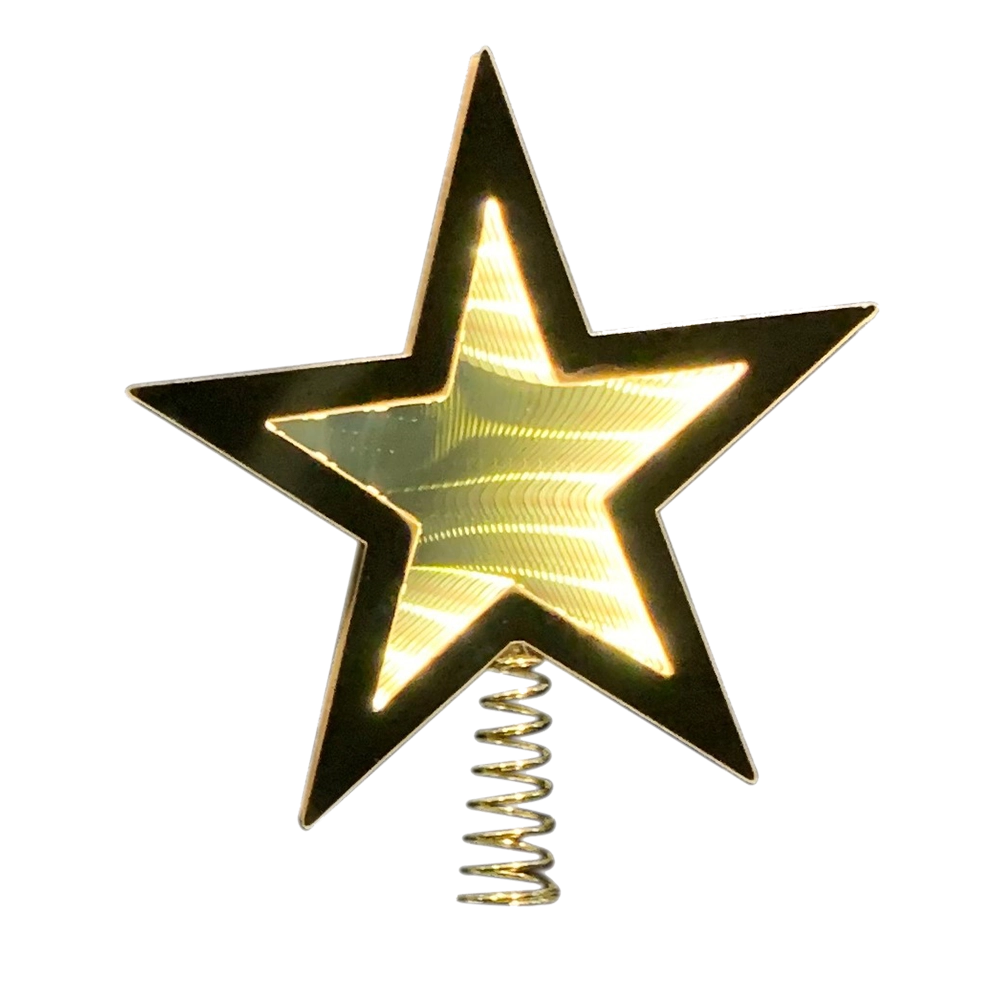 Puntale Albero di Natale 20cm Infinity Light LED a Luce Calda