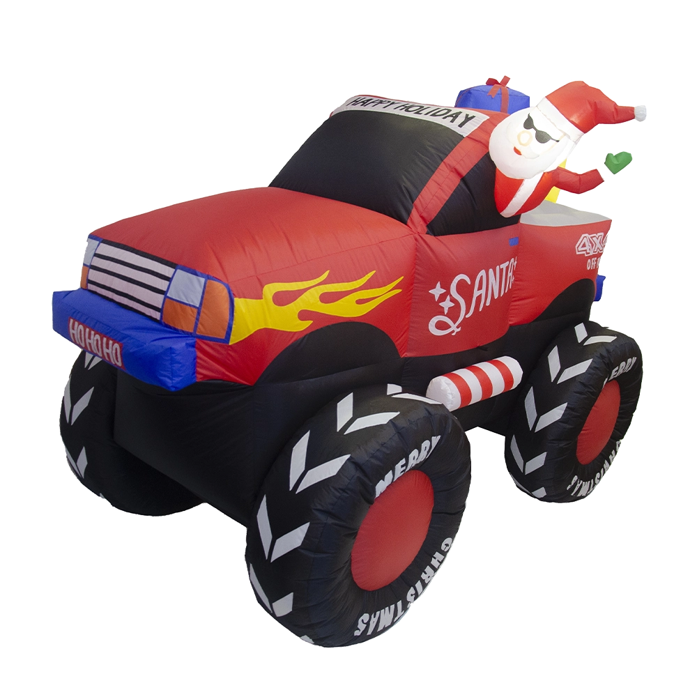 Babbo Natale Gonfiabile su Fuoristrada 210cm