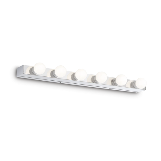 PRIVÉ AP6 Ideal Lux 045627 - Applique specchio 6 luci cromo