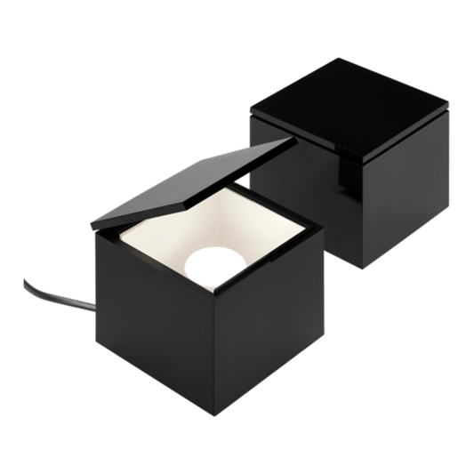 Lampada da Comodino Cubo Luce Nero Opaco | Cini & Nils LLCACCNCUB.00138