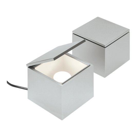 Lampada da Comodino Cubo Luce Argento | Cini & Nils LLCACCNCUB.00288