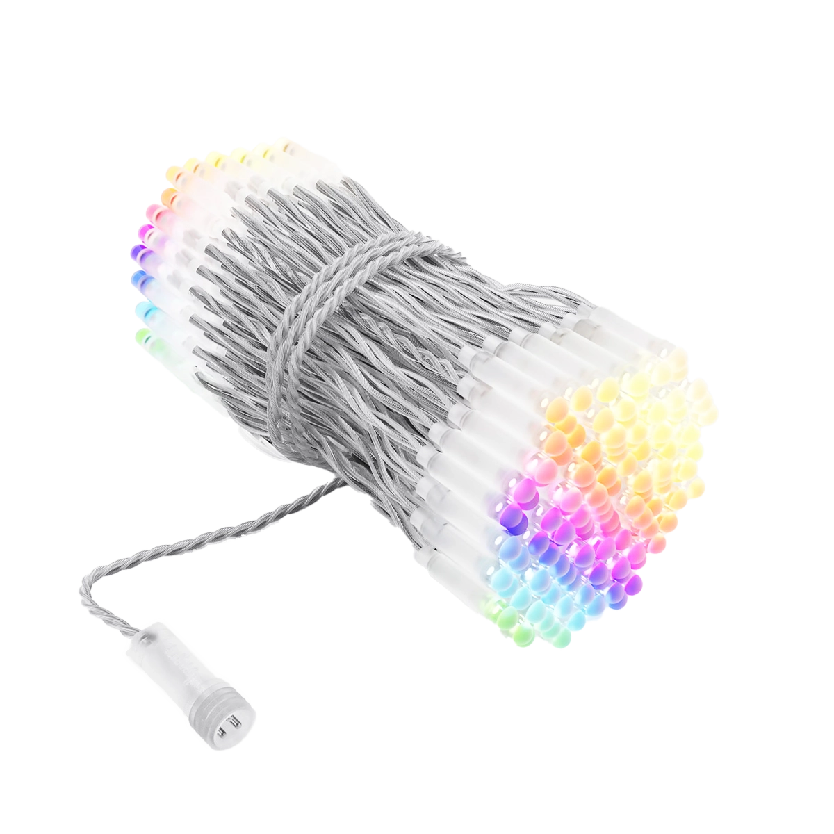 Stringa luminosa PLC con 250 capsule LED RGBW trasparenti Twinkly