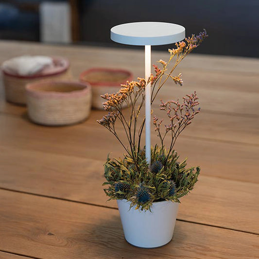 POLDINA REVERSO Zafferano - Lampada ricaricabile con contenitore multiuso