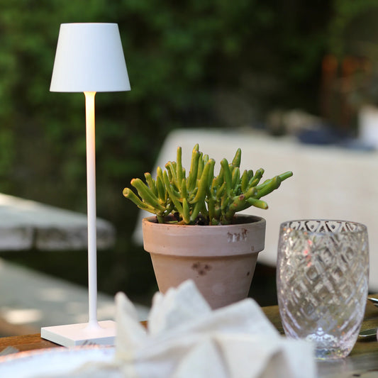 POLDINA MICRO Zafferano - Lampada da Tavolo Ricaricabile LED Ø 7 cm