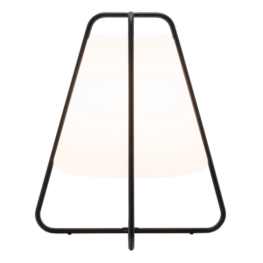 Teepee – Lampada da Tavolo Ricaricabile Nera Opaca
