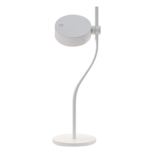 SUPER O Zafferano - Lampada da tavolo LED ricaricabile circolare