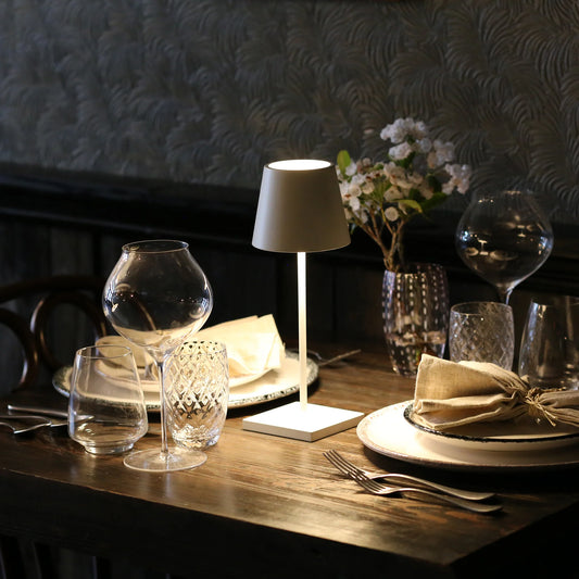 POLDINA MINI Zafferano - Lampada da Tavolo Ricaricabile LED H 30 cm