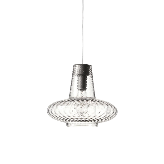 GIULIETTA Zafferano Sospensione - Lampada in Vetro Soffiato a Coste