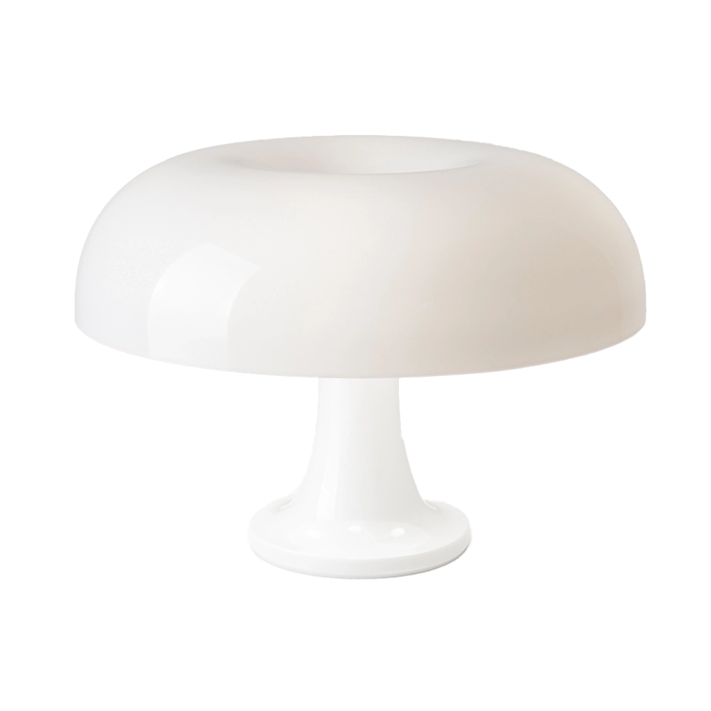 Nessino Artemide – Lampada da Tavolo Iconica di Design (Bianco, Arancione, Rosso)