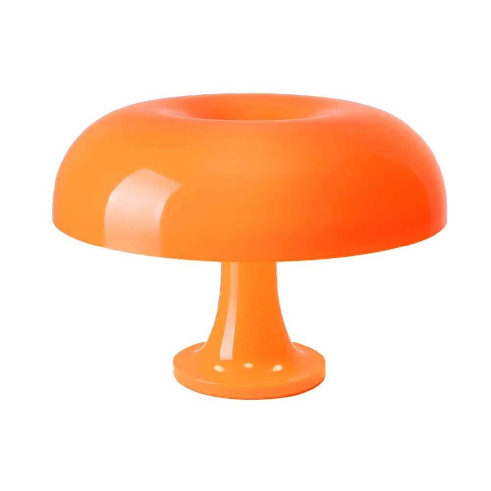 Nessino Artemide – Lampada da Tavolo Iconica di Design (Bianco, Arancione, Rosso)