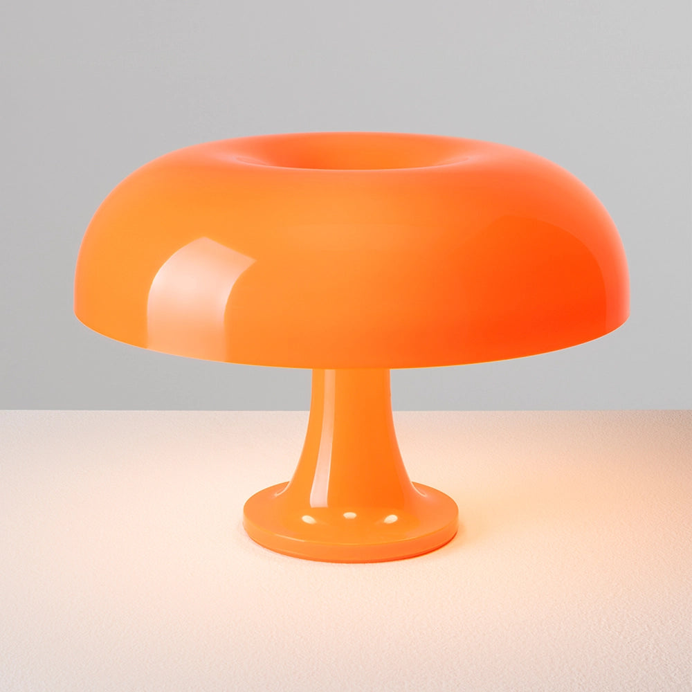 Nessino Artemide – Lampada da Tavolo Iconica di Design (Bianco, Arancione, Rosso)
