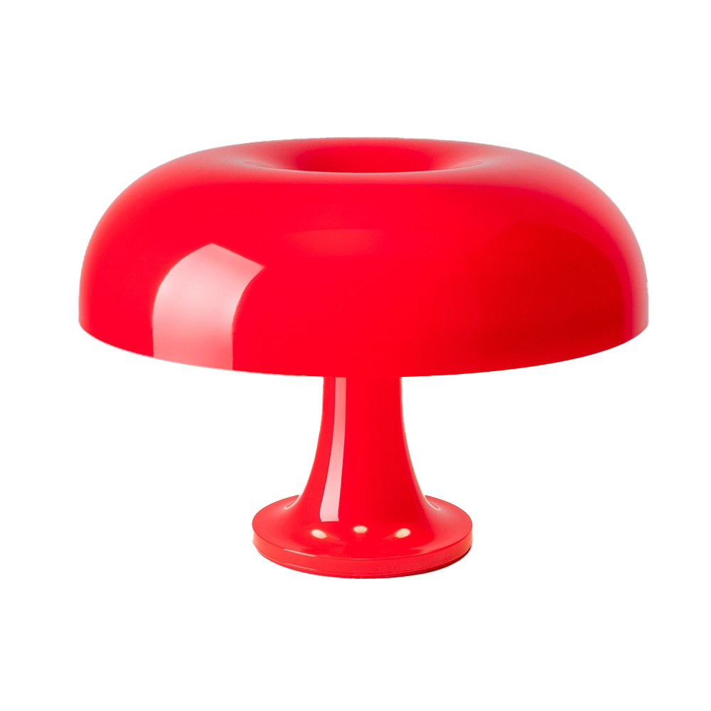 Nessino Artemide – Lampada da Tavolo Iconica di Design (Bianco, Arancione, Rosso)