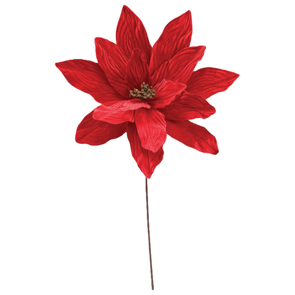 Stella di Natale Rossa Decorativa – Ø 40 cm, L 70 cm