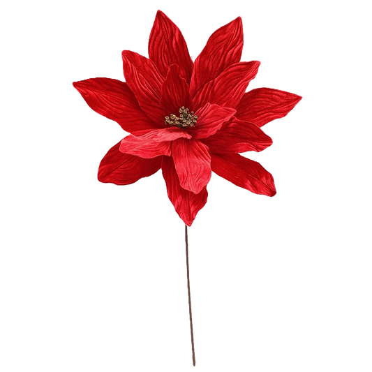 Stella di Natale Rossa Decorativa – Ø 40 cm, L 70 cm