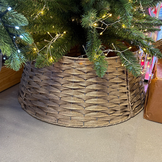 Copribase Tonda Naturale per Albero di Natale Ø 50/65 cm – H 25 cm