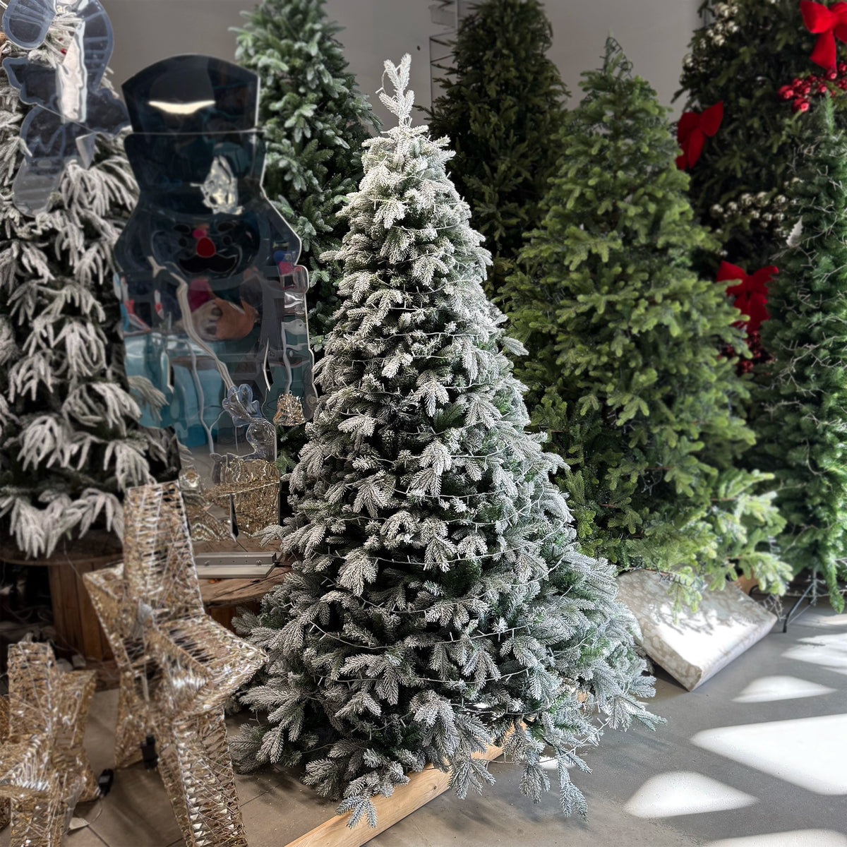Albero di Natale Artificiale Pandora (210 cm) – PE+PVC Floccato