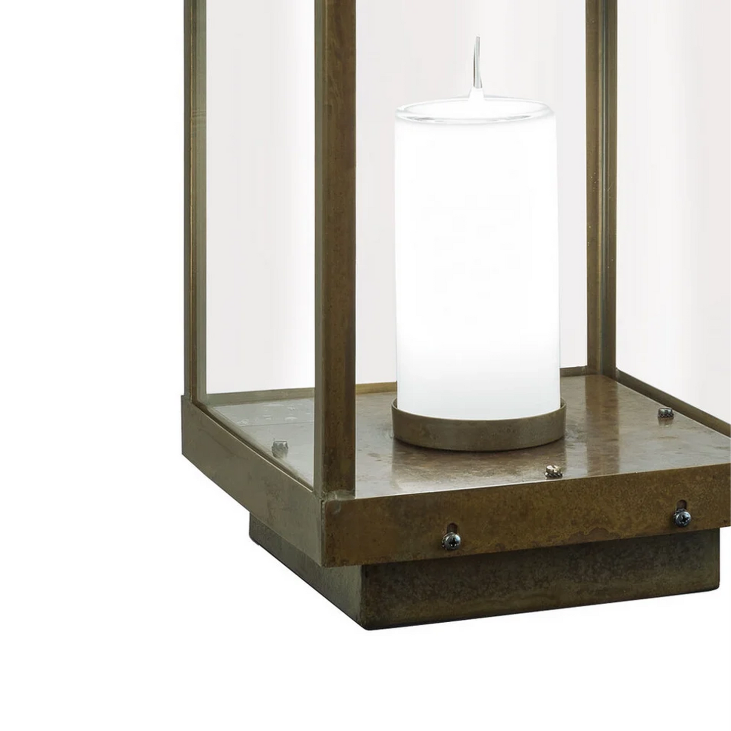 LANTERNE Terra Esterno Il Fanale - Lampada da Giardino in Ottone
