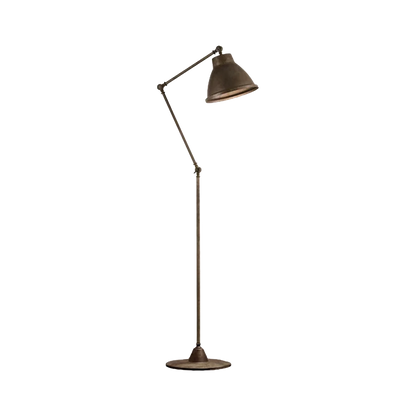 LOFT Terra Il Fanale - Lampada da Terra Industrial in Ottone e Ferro